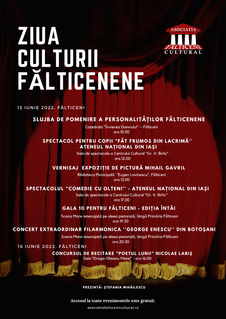 Ziua Culturii Falticenene 2022